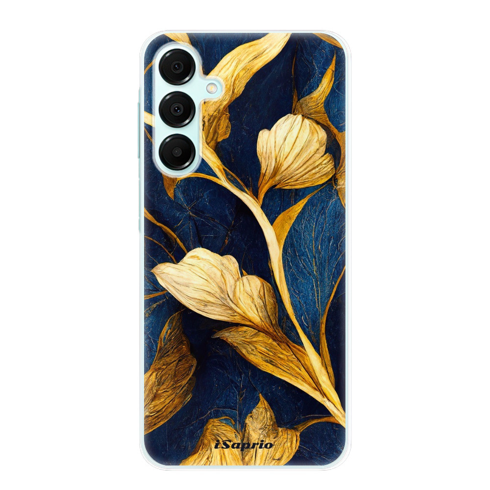 Odolné silikónové puzdro iSaprio - Gold Leaves - Samsung Galaxy A16 5G
