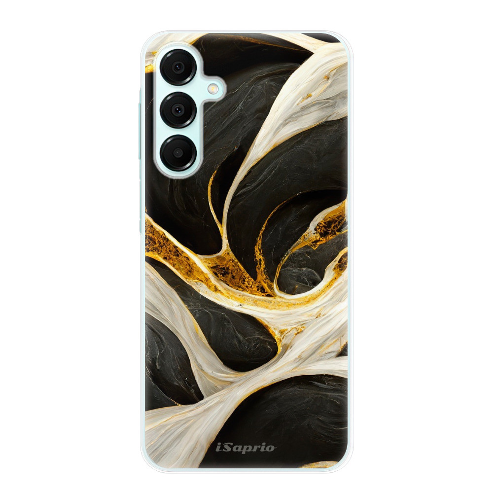 Odolné silikónové puzdro iSaprio - Black and Gold - Samsung Galaxy A16 5G