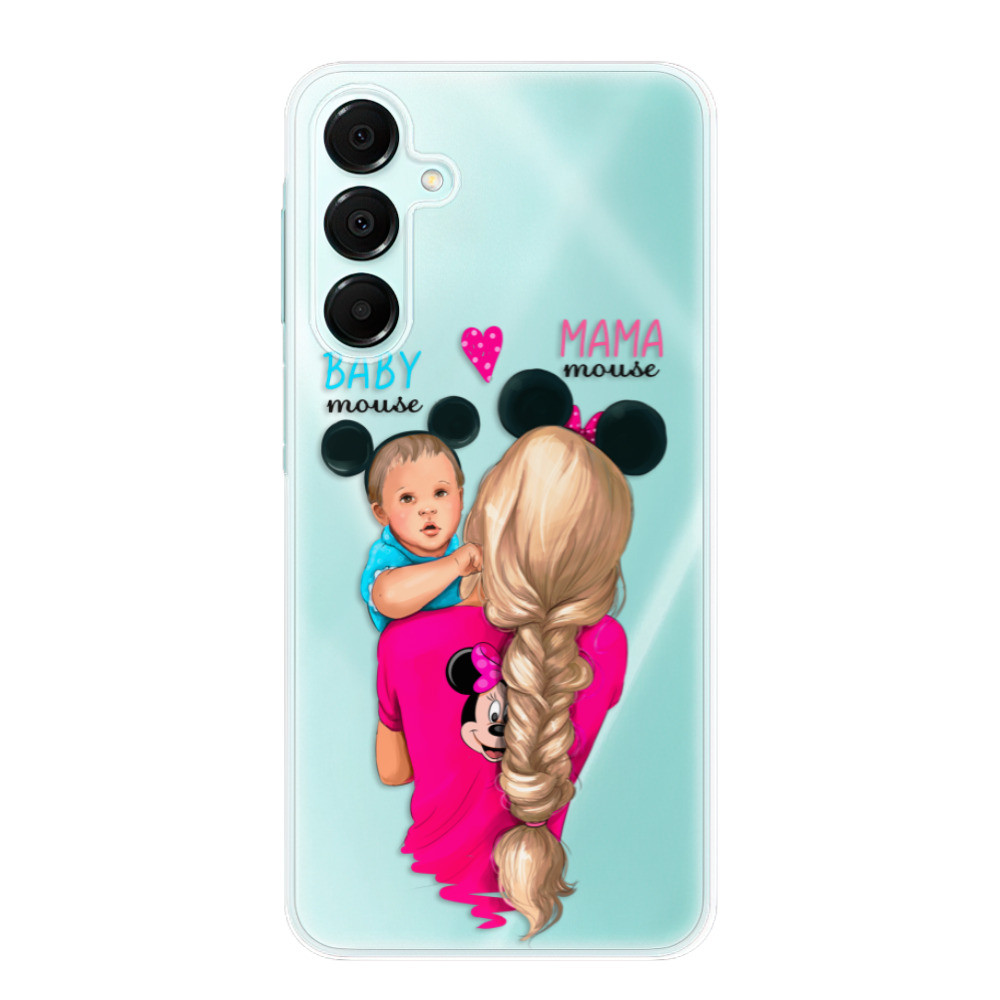 Odolné silikónové puzdro iSaprio - Mama Mouse Blonde and Boy - Samsung Galaxy A16 5G