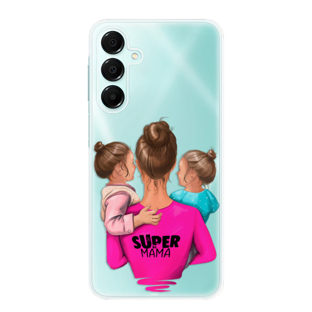 Odolné silikónové puzdro iSaprio - Super Mama - Two Girls - Samsung Galaxy A16 5G