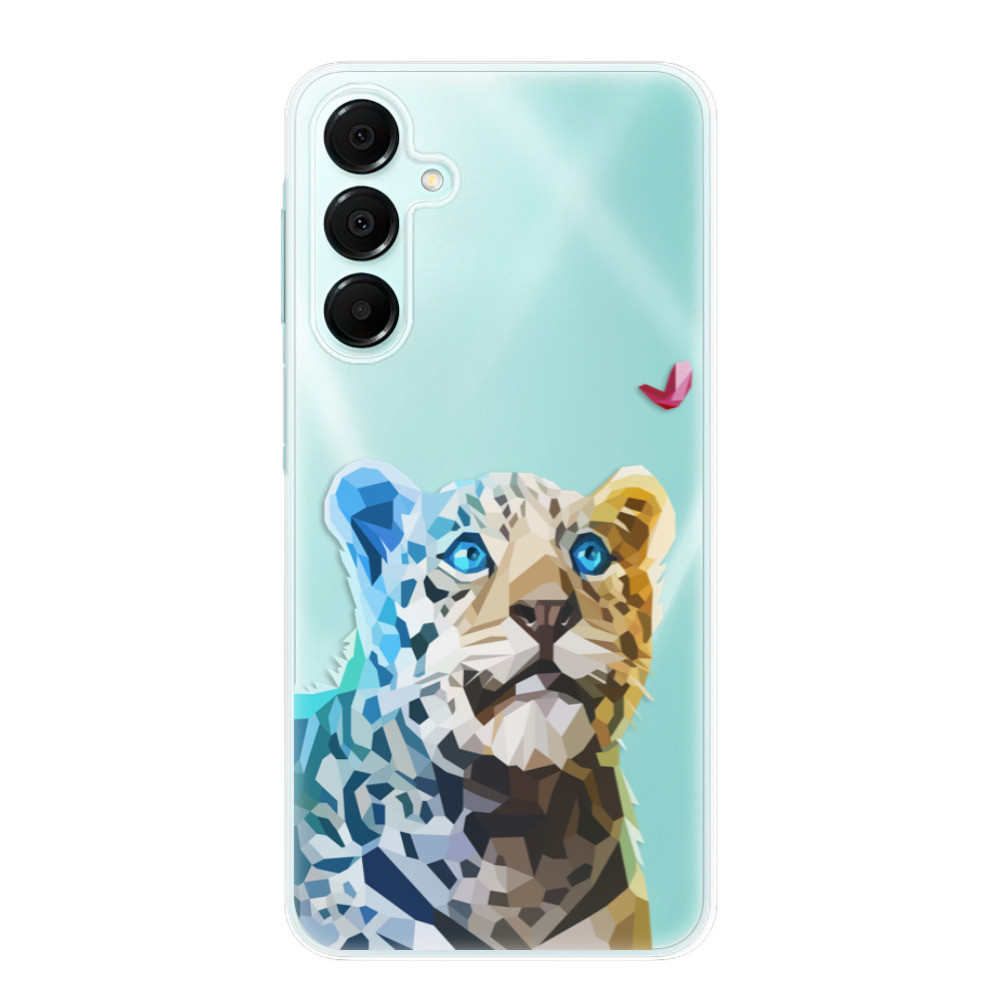 Odolné silikónové puzdro iSaprio - Leopard With Butterfly - Samsung Galaxy A16 5G