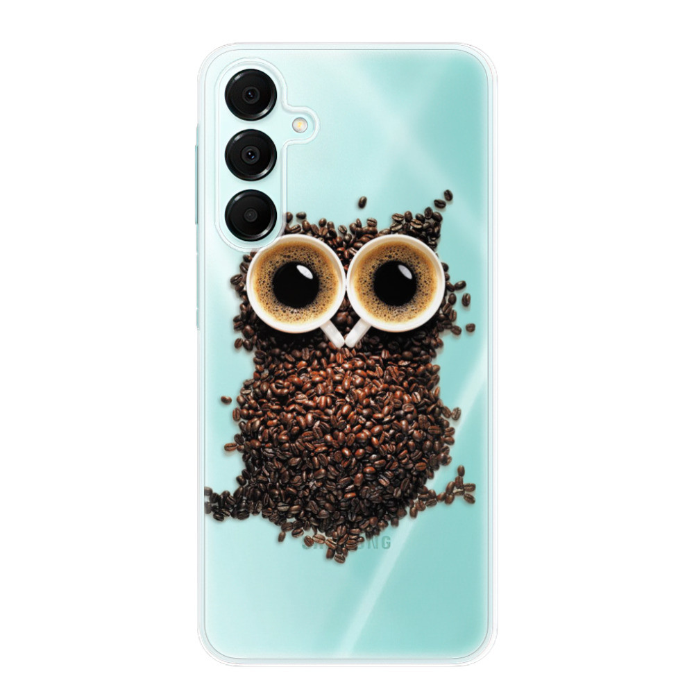 Odolné silikónové puzdro iSaprio - Owl And Coffee - Samsung Galaxy A16 5G