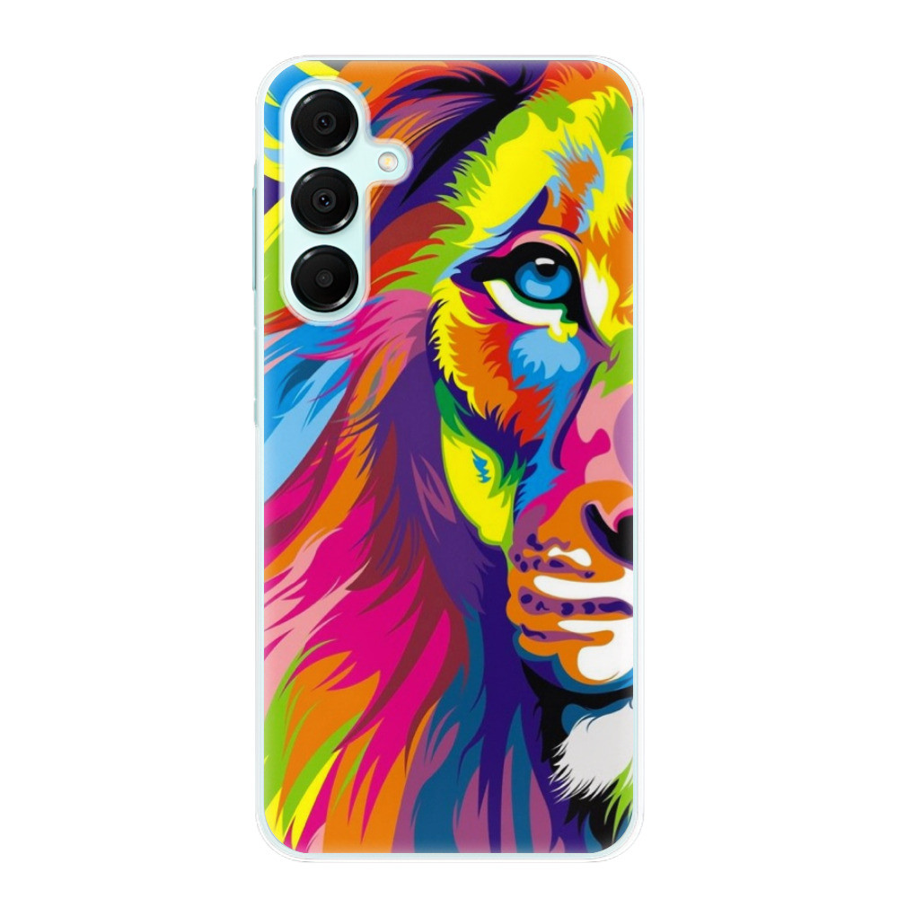Odolné silikónové puzdro iSaprio - Rainbow Lion - Samsung Galaxy A16 5G