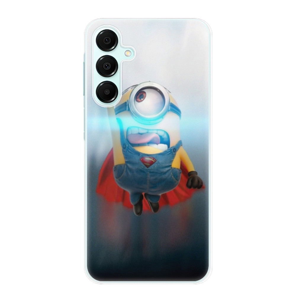 Odolné silikónové puzdro iSaprio - Mimons Superman 02 - Samsung Galaxy A16 5G