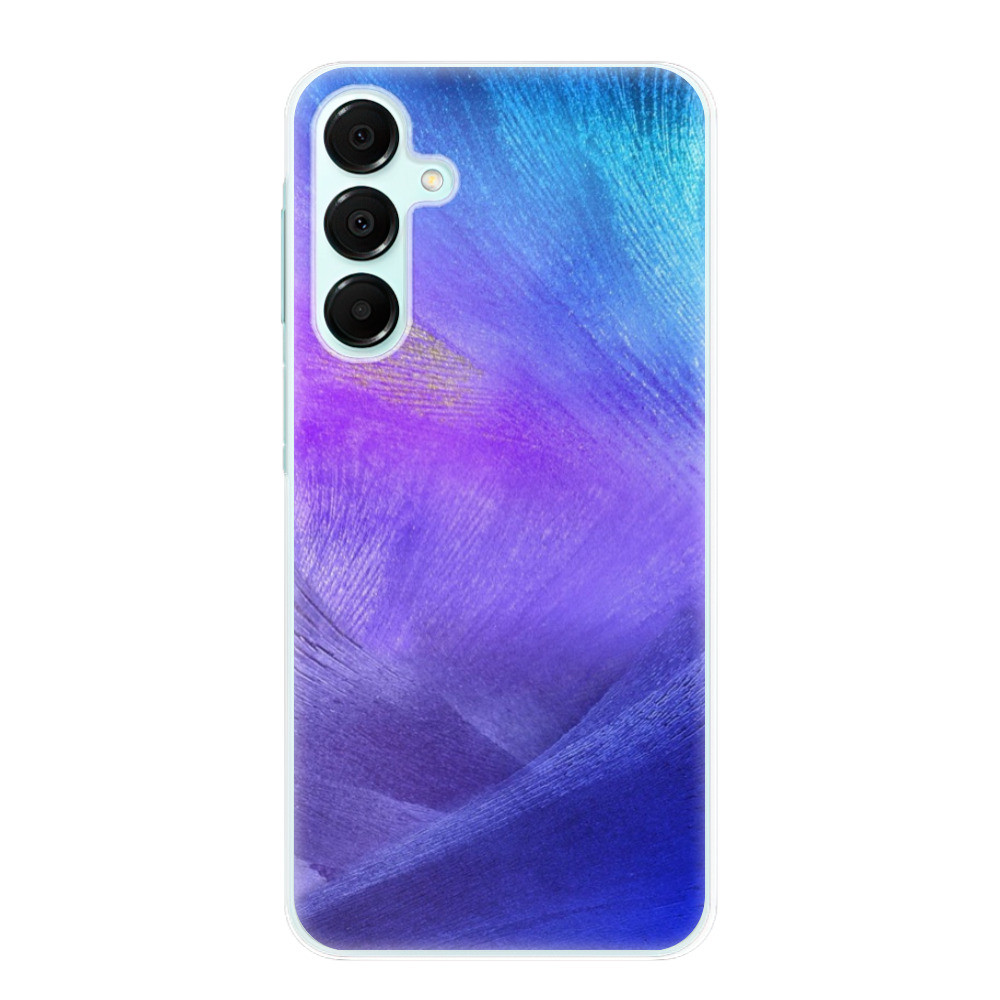 Odolné silikónové puzdro iSaprio - Purple Feathers - Samsung Galaxy A16 5G