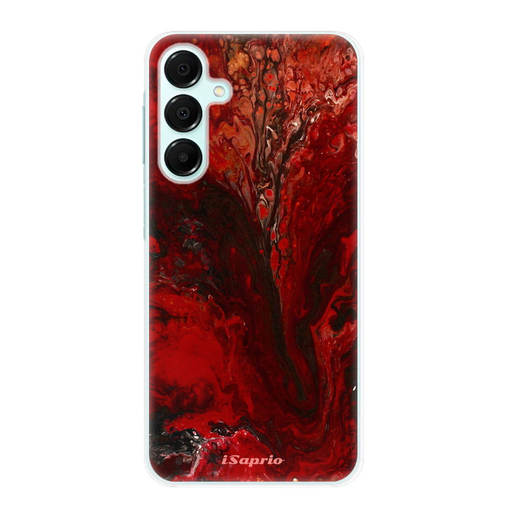 Odolné silikónové puzdro iSaprio - RedMarble 17 - Samsung Galaxy A16 5G