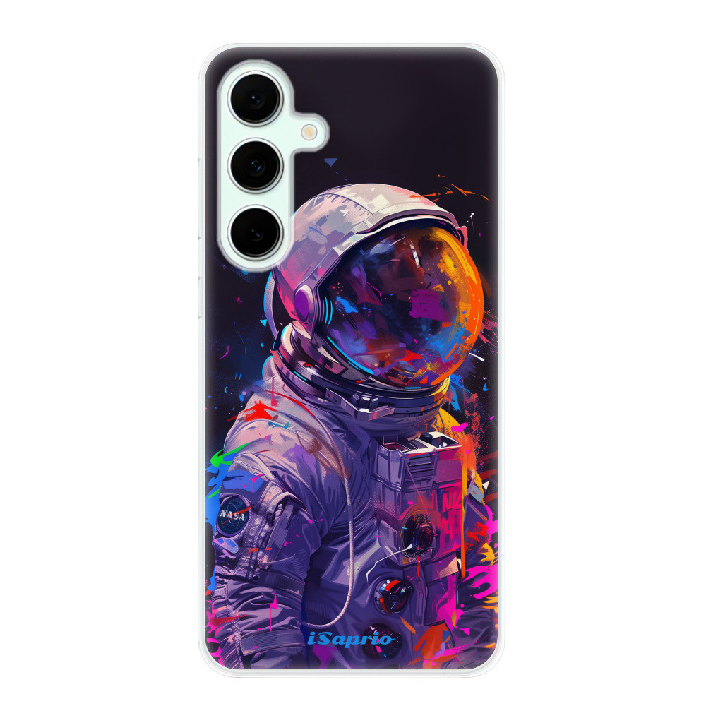 Odolné silikónové puzdro iSaprio - Neon Astronaut - Samsung Galaxy S24 FE