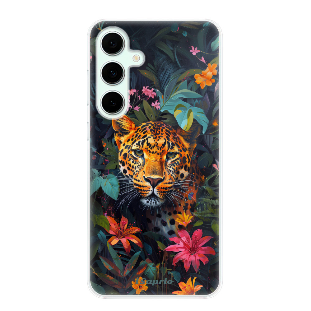 Odolné silikónové puzdro iSaprio - Flower Jaguar - Samsung Galaxy S24 FE