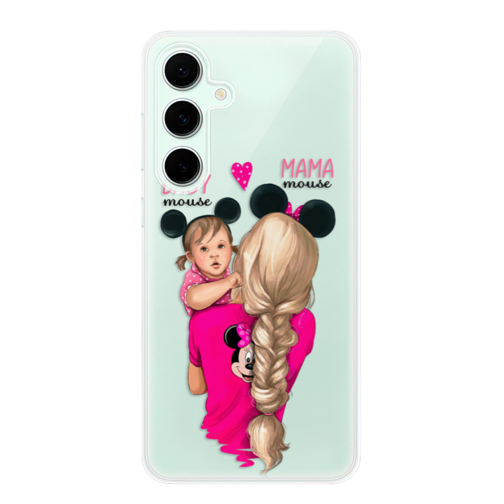 Odolné silikónové puzdro iSaprio - Mama Mouse Blond and Girl - Samsung Galaxy S24 FE