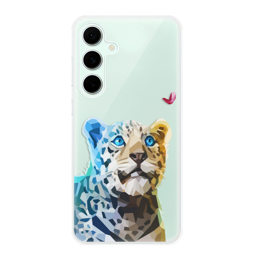 Odolné silikónové puzdro iSaprio - Leopard With Butterfly - Samsung Galaxy S24 FE