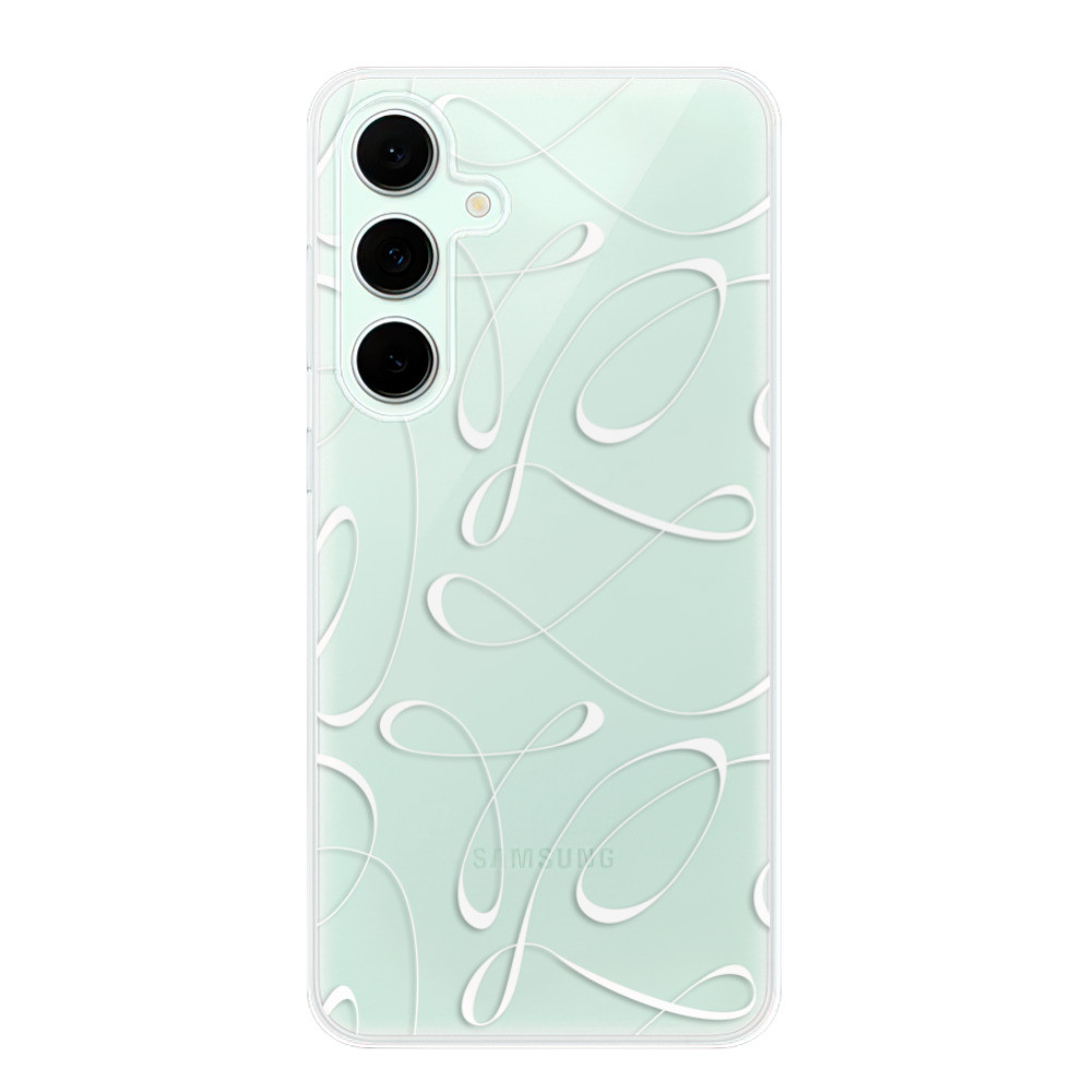 Odolné silikónové puzdro iSaprio - Fancy - white - Samsung Galaxy S24 FE