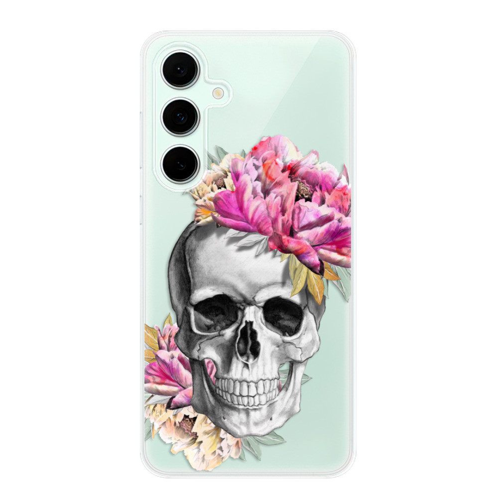 Odolné silikónové puzdro iSaprio - Pretty Skull - Samsung Galaxy S24 FE