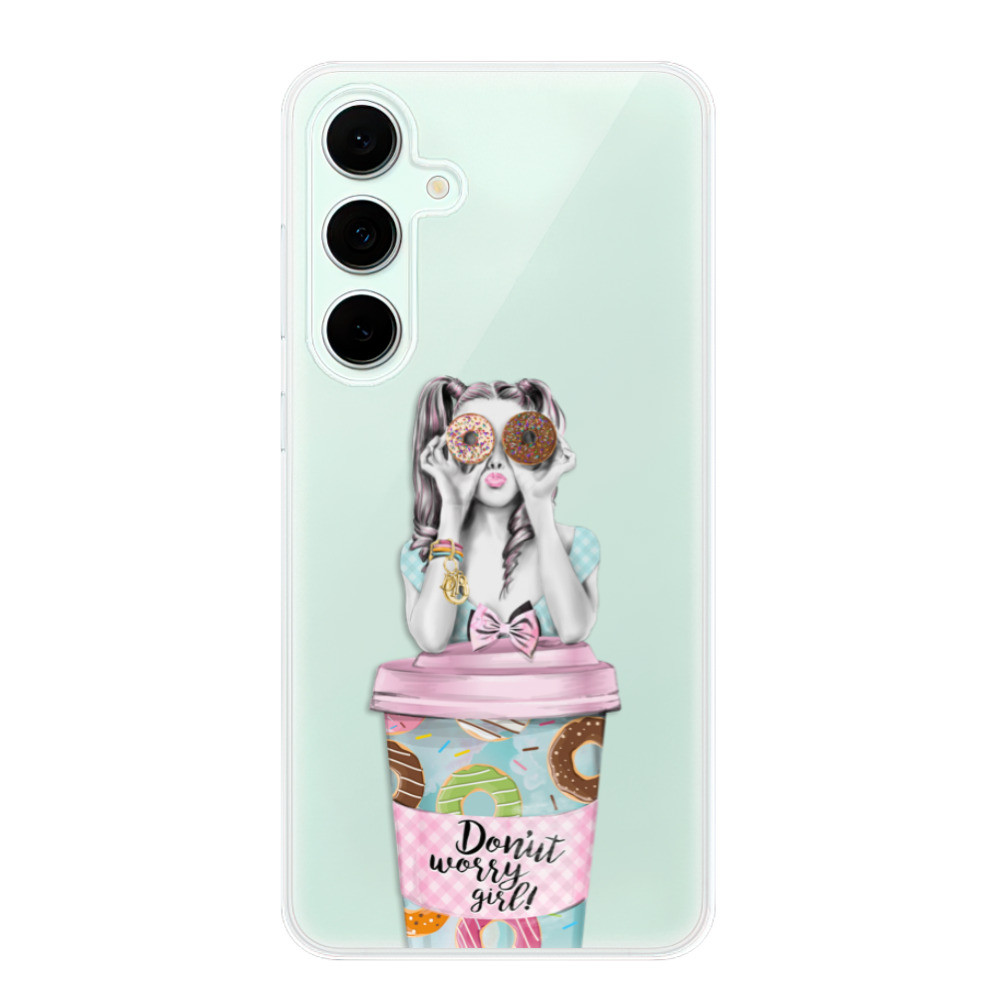Odolné silikónové puzdro iSaprio - Donut Worry - Samsung Galaxy S24 FE
