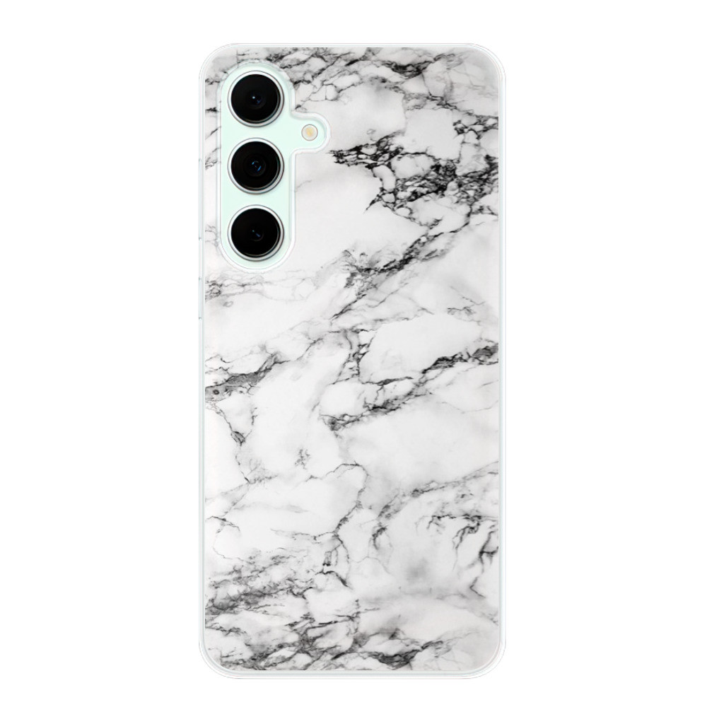 Odolné silikónové puzdro iSaprio - White Marble 01 - Samsung Galaxy S24 FE