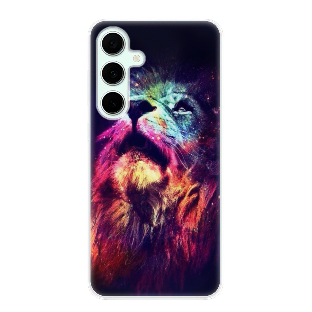 Odolné silikónové puzdro iSaprio - Lion in Colors - Samsung Galaxy S24 FE