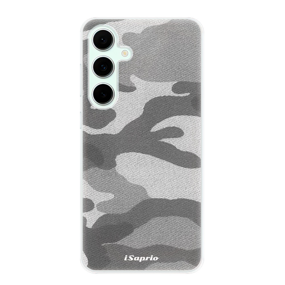 Odolné silikónové puzdro iSaprio - Gray Camuflage 02 - Samsung Galaxy S24 FE