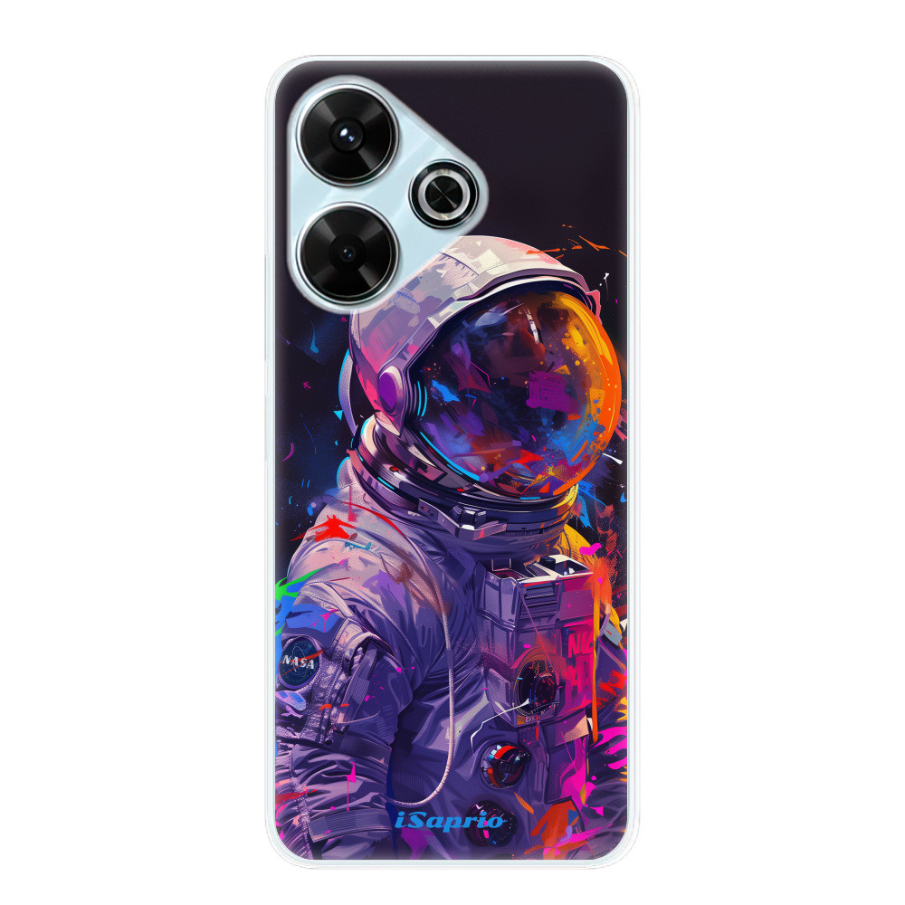 Odolné silikónové puzdro iSaprio - Neon Astronaut - Xiaomi Redmi 13