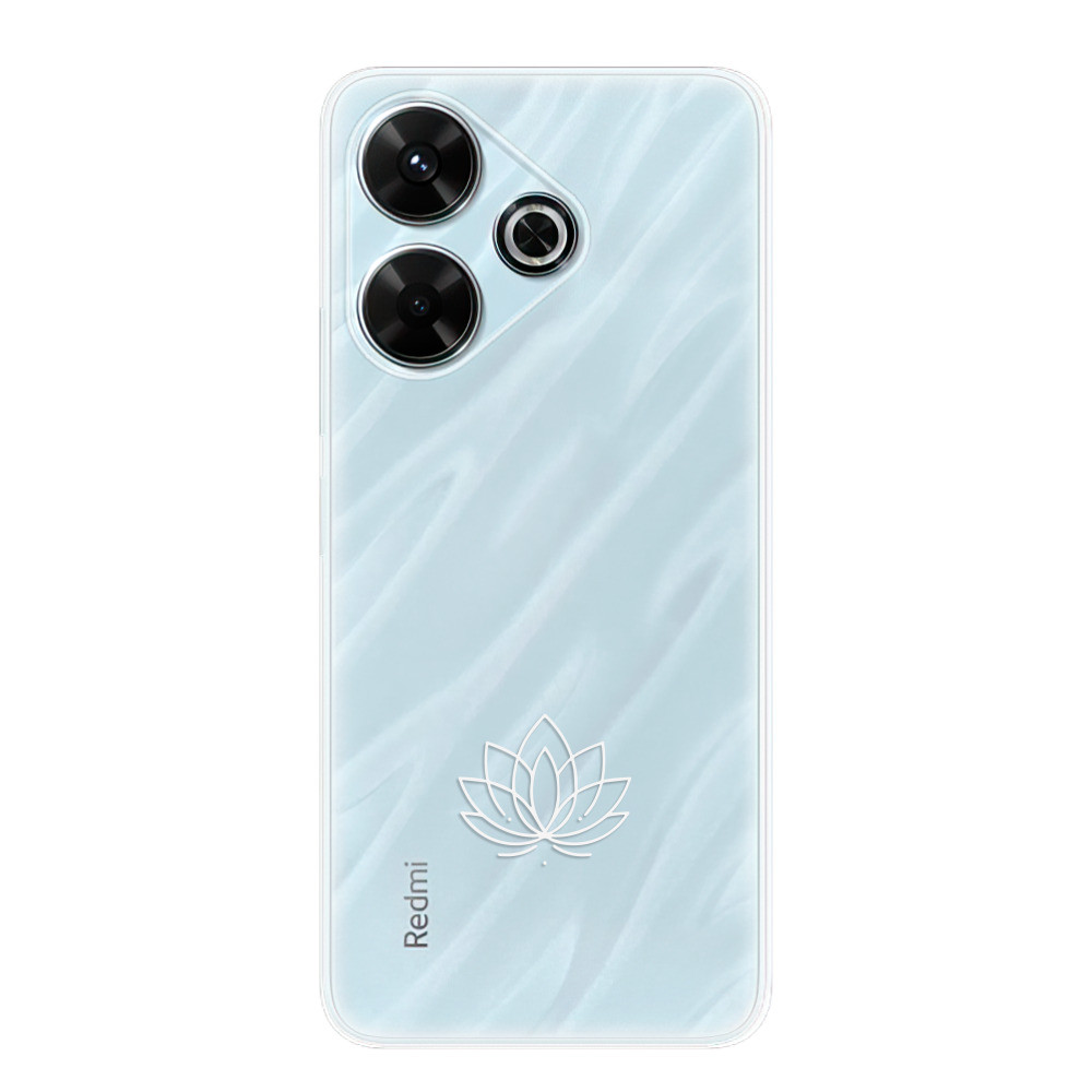 Odolné silikónové puzdro iSaprio - čiré - Lotos - Xiaomi Redmi 13