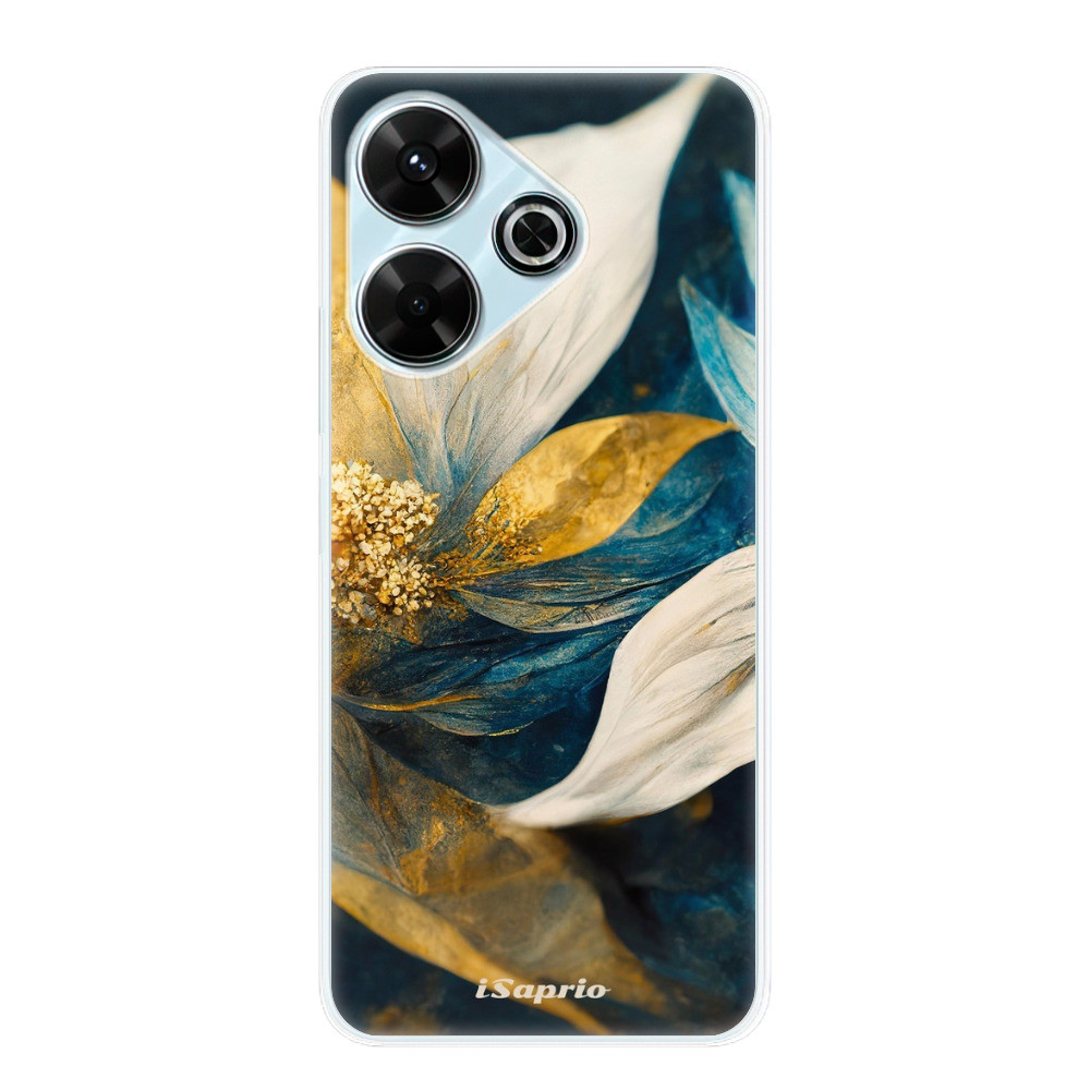 Odolné silikónové puzdro iSaprio - Gold Petals - Xiaomi Redmi 13