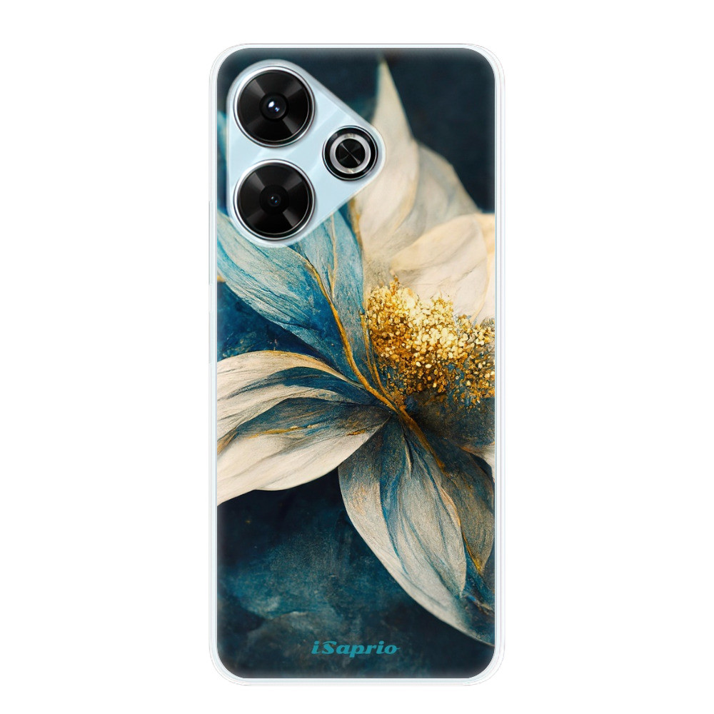 Odolné silikónové puzdro iSaprio - Blue Petals - Xiaomi Redmi 13