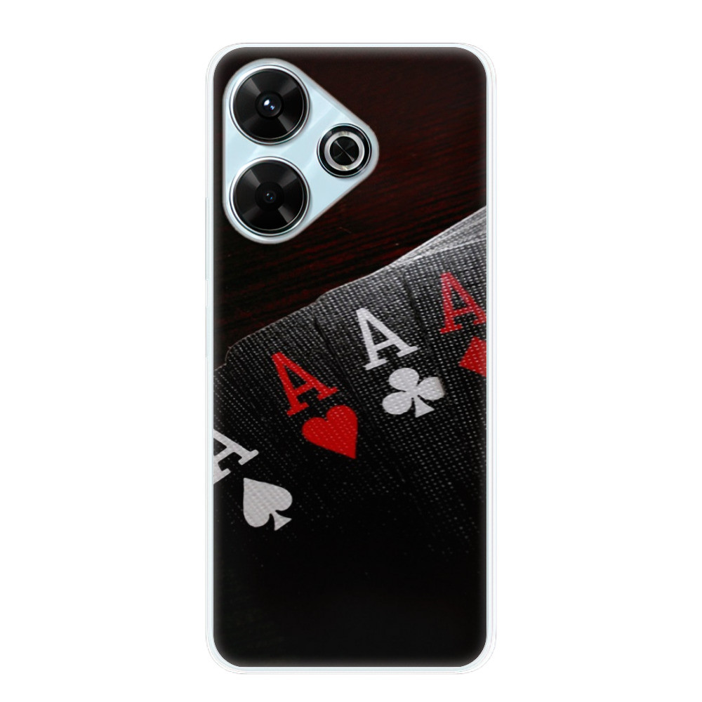 Odolné silikónové puzdro iSaprio - Poker - Xiaomi Redmi 13