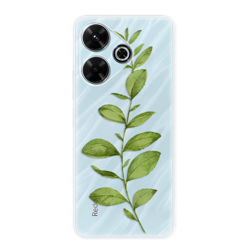Odolné silikónové puzdro iSaprio - Green Plant 01 - Xiaomi Redmi 13