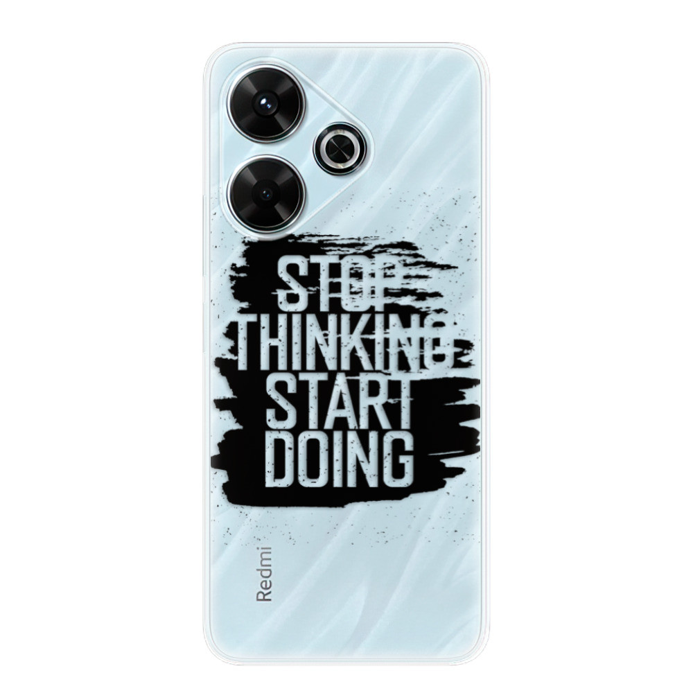 Odolné silikónové puzdro iSaprio - Start Doing - black - Xiaomi Redmi 13