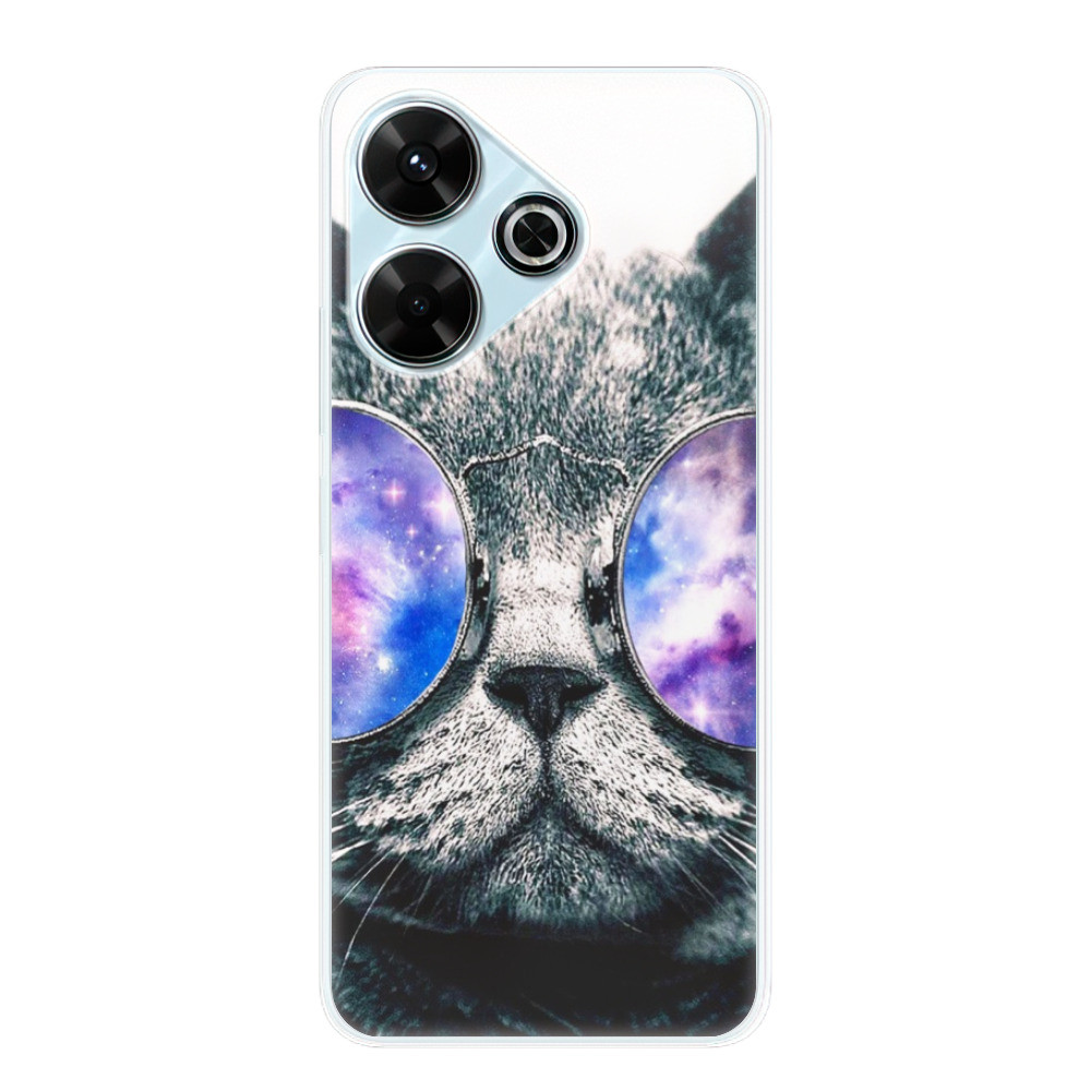 Odolné silikónové puzdro iSaprio - Galaxy Cat - Xiaomi Redmi 13