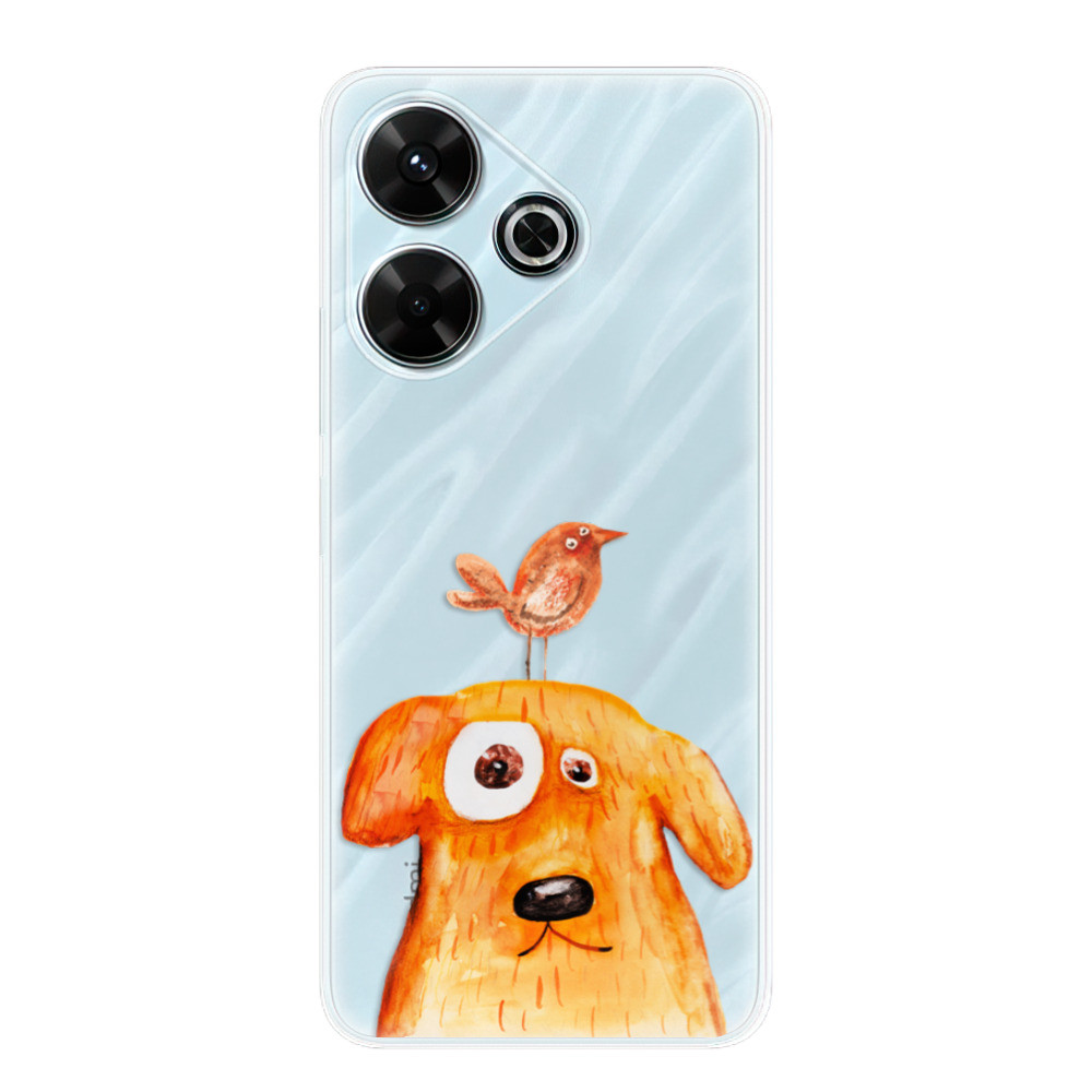 Odolné silikónové puzdro iSaprio - Dog And Bird - Xiaomi Redmi 13