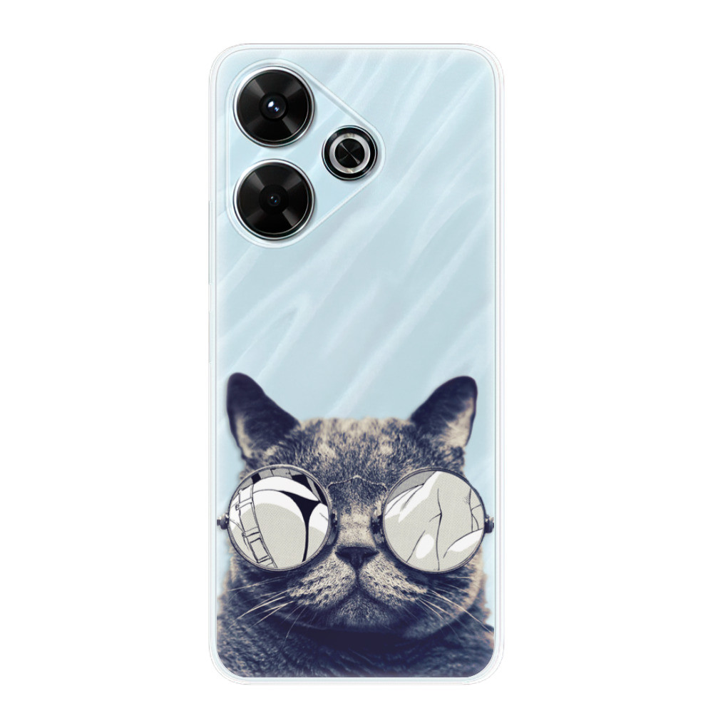 Odolné silikónové puzdro iSaprio - Crazy Cat 01 - Xiaomi Redmi 13