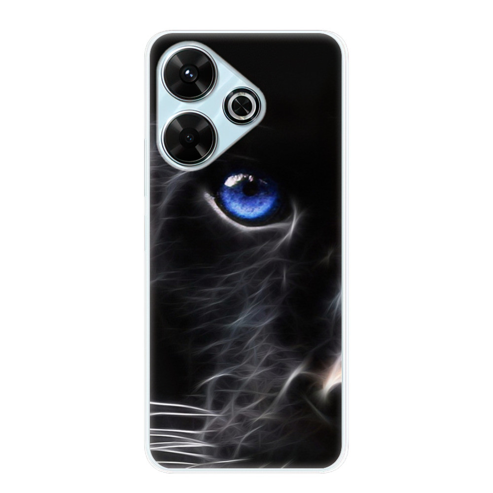 Odolné silikónové puzdro iSaprio - Black Puma - Xiaomi Redmi 13