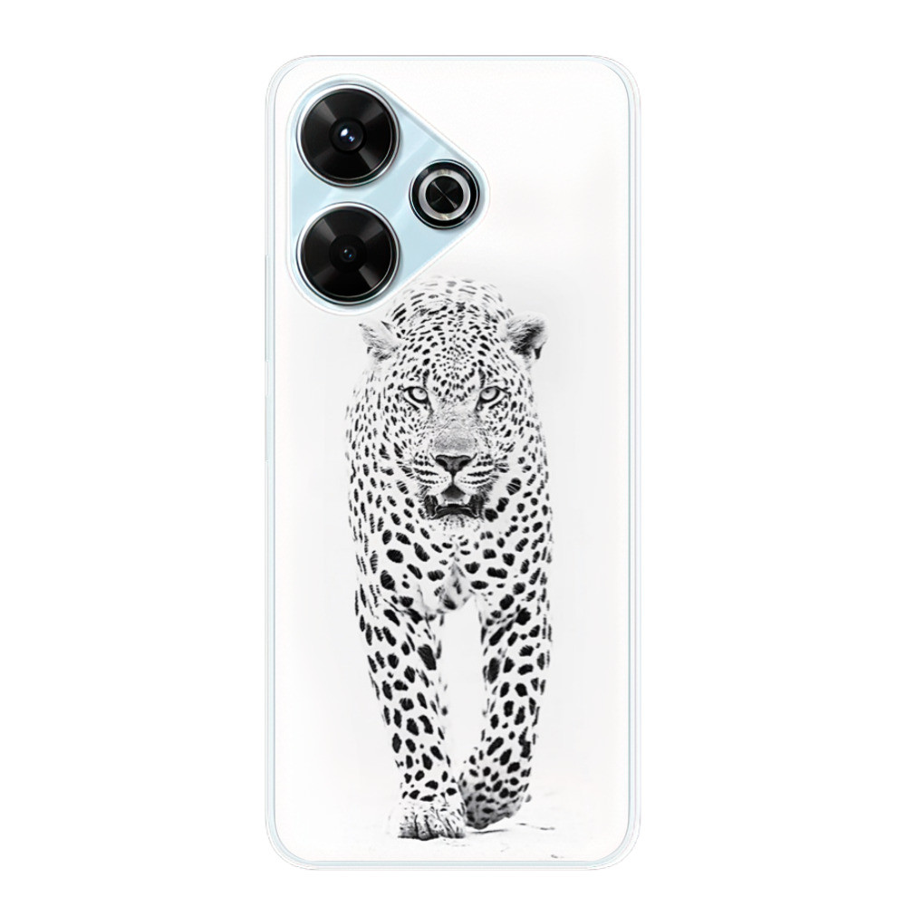 Odolné silikónové puzdro iSaprio - White Jaguar - Xiaomi Redmi 13