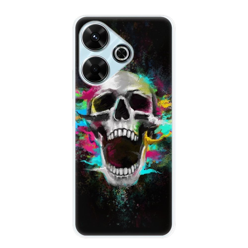Odolné silikónové puzdro iSaprio - Skull in Colors - Xiaomi Redmi 13