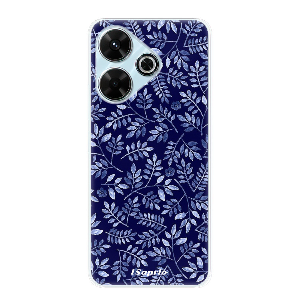 Odolné silikónové puzdro iSaprio - Blue Leaves 05 - Xiaomi Redmi 13