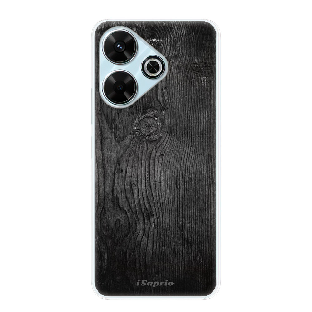 Odolné silikónové puzdro iSaprio - Black Wood 13 - Xiaomi Redmi 13