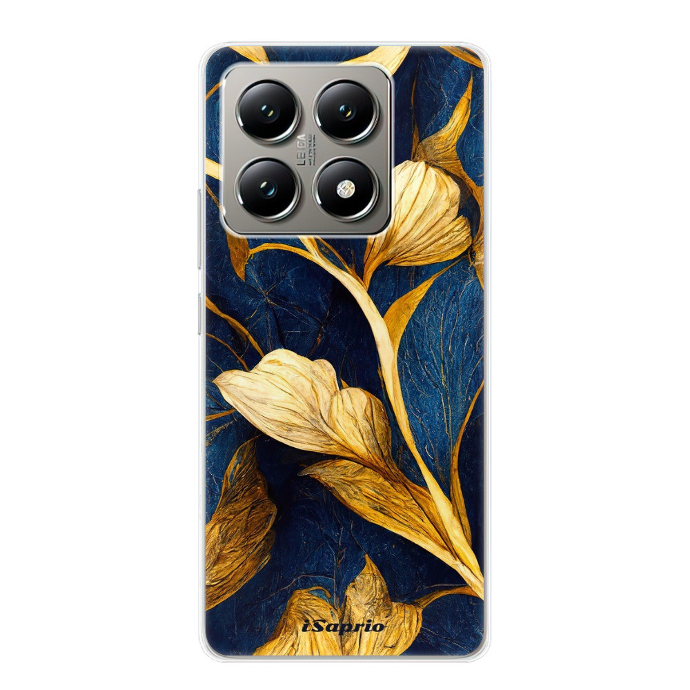 Odolné silikónové puzdro iSaprio - Gold Leaves - Xiaomi 14T