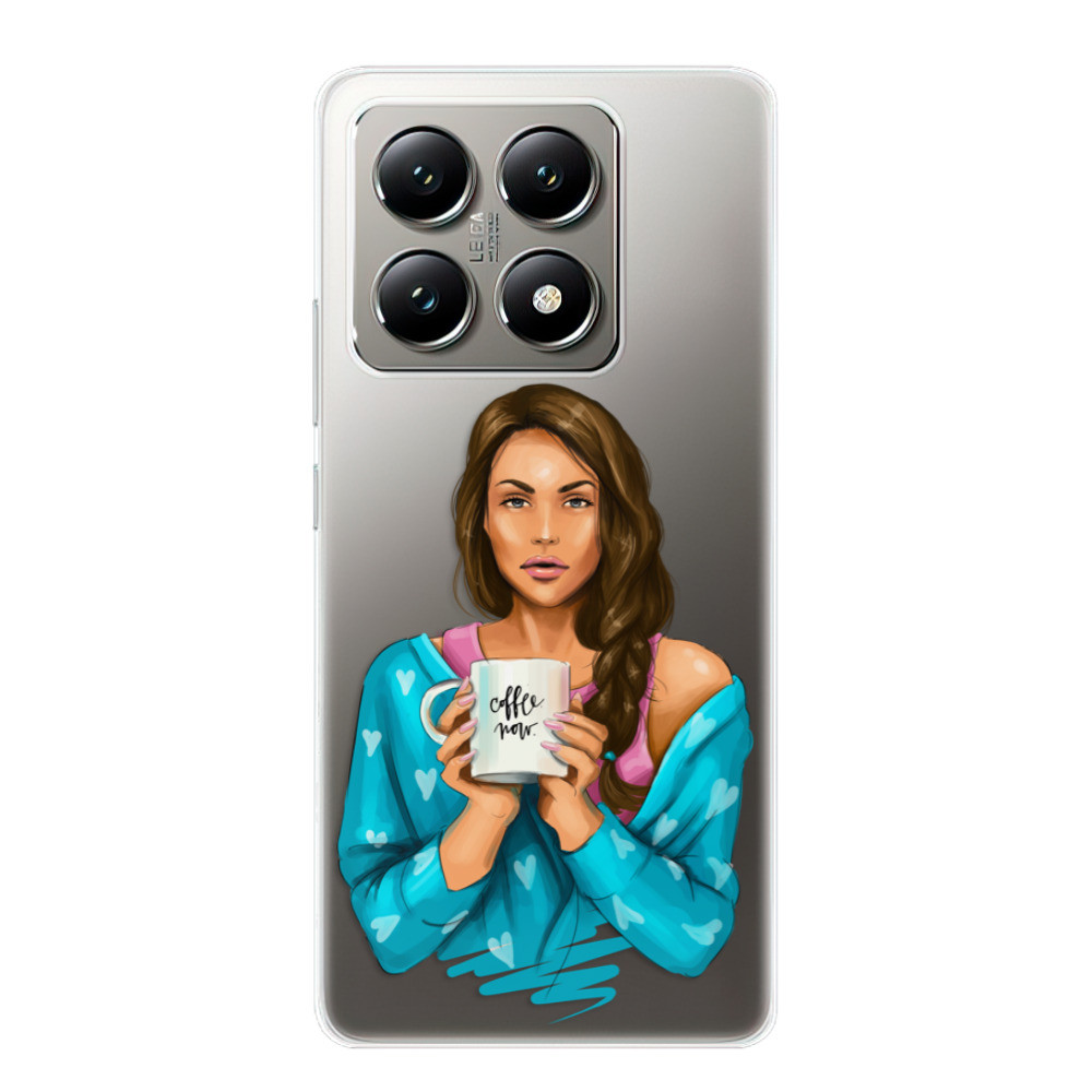 Odolné silikónové puzdro iSaprio - Coffe Now - Brunette - Xiaomi 14T