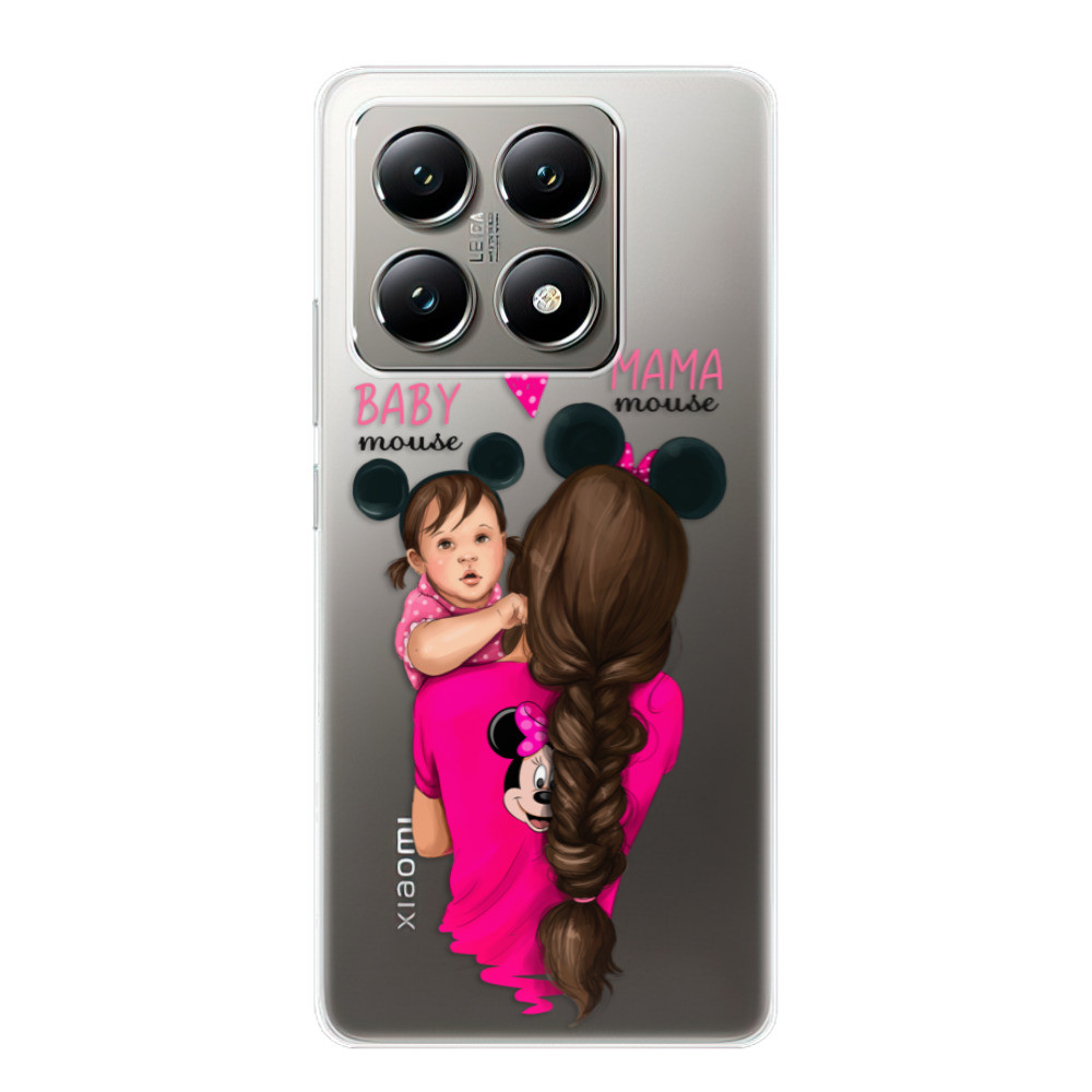 Odolné silikónové puzdro iSaprio - Mama Mouse Brunette and Girl - Xiaomi 14T