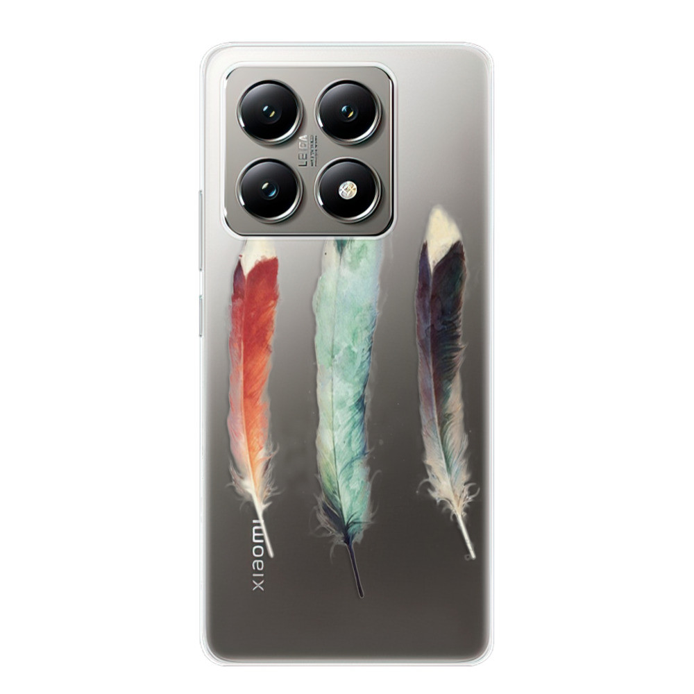 Odolné silikónové puzdro iSaprio - Three Feathers - Xiaomi 14T