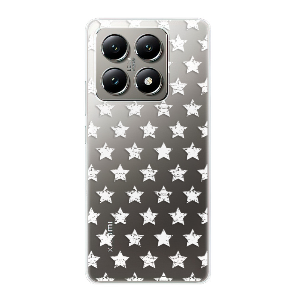 Odolné silikónové puzdro iSaprio - Stars Pattern - white - Xiaomi 14T