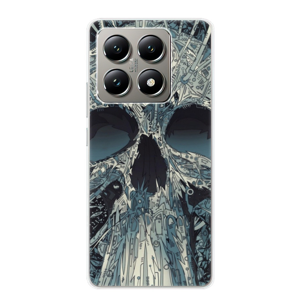 Odolné silikónové puzdro iSaprio - Abstract Skull - Xiaomi 14T