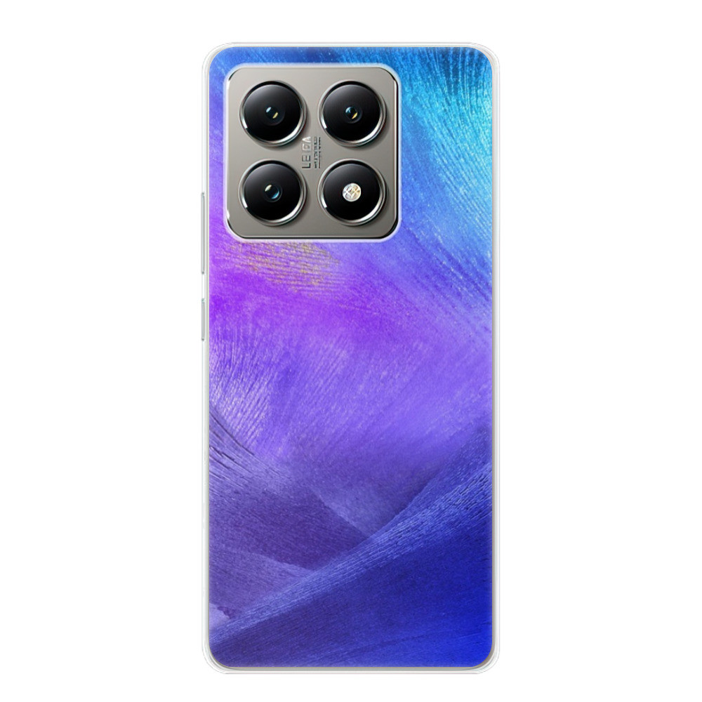 Odolné silikónové puzdro iSaprio - Purple Feathers - Xiaomi 14T