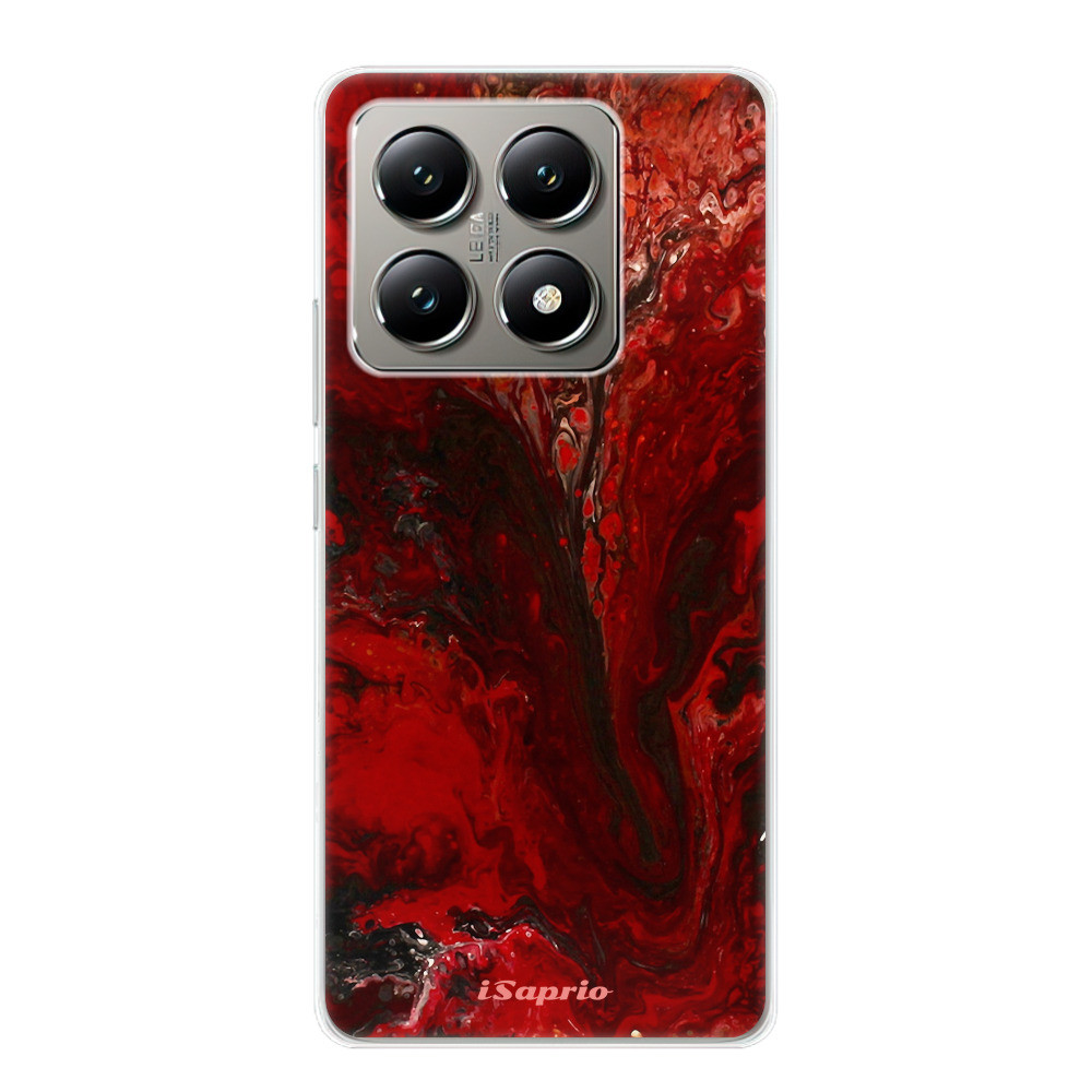 Odolné silikónové puzdro iSaprio - RedMarble 17 - Xiaomi 14T