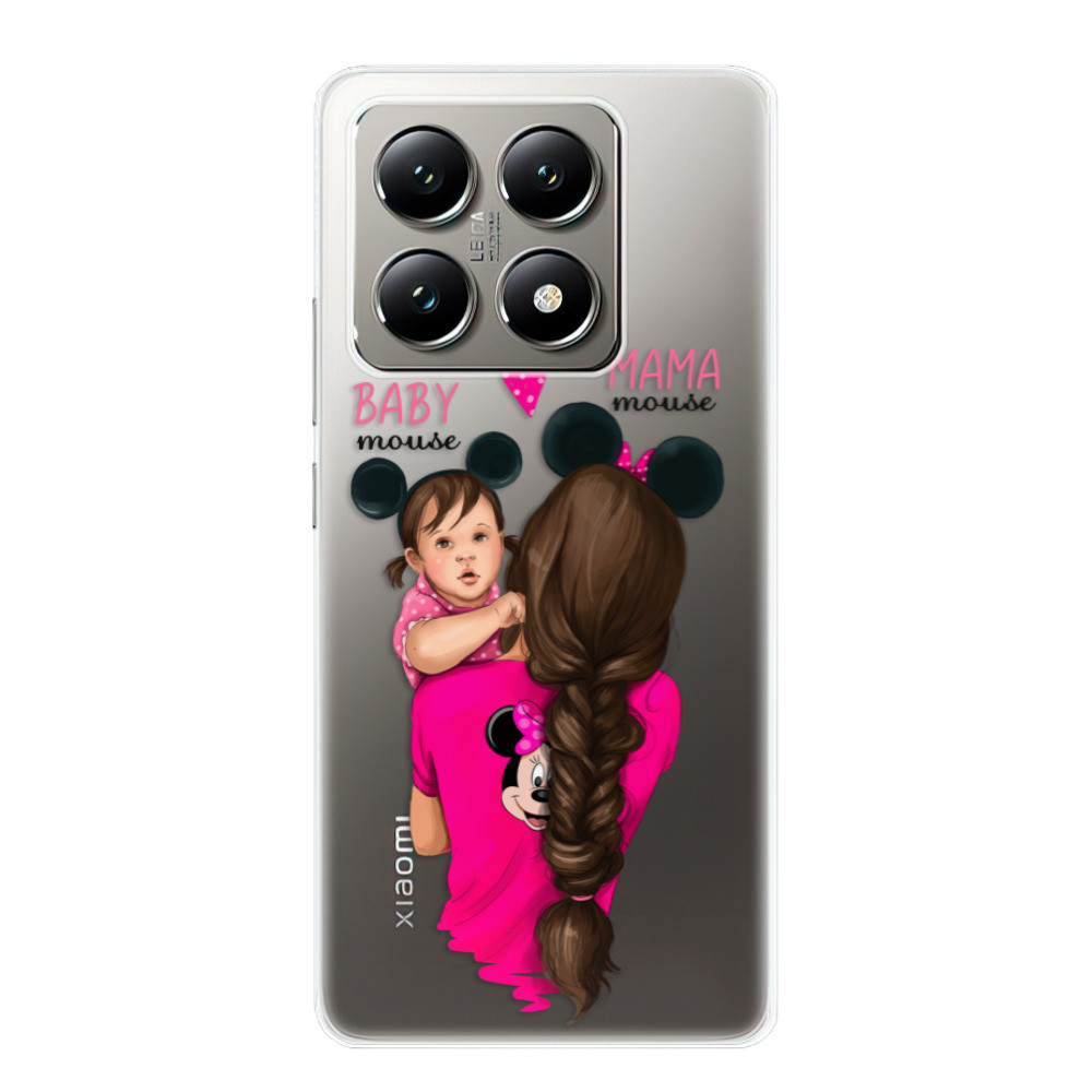 Odolné silikónové puzdro iSaprio - Mama Mouse Brunette and Girl - Xiaomi 14T Pro