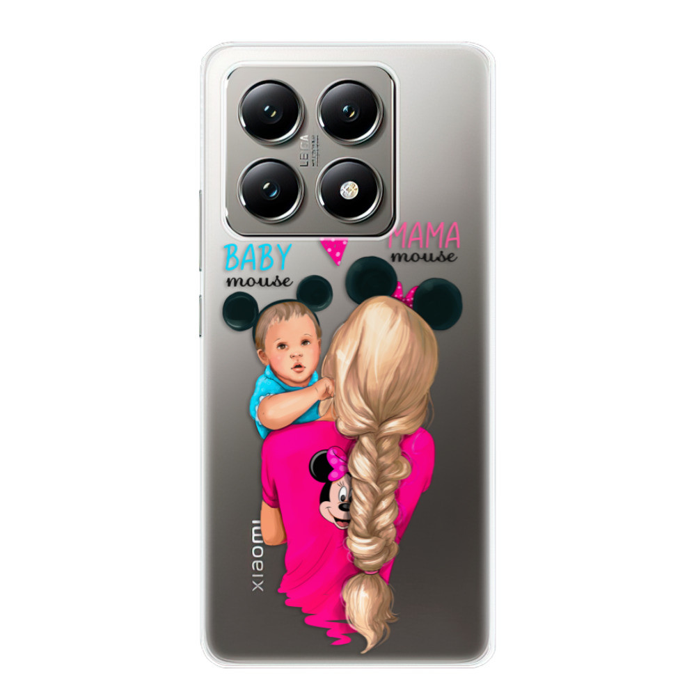 Odolné silikónové puzdro iSaprio - Mama Mouse Blonde and Boy - Xiaomi 14T Pro