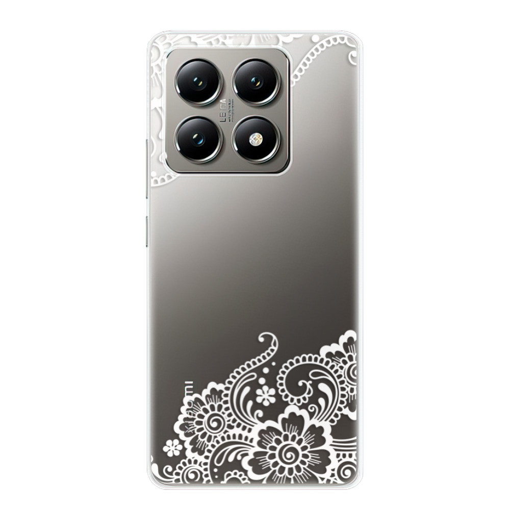 Odolné silikónové puzdro iSaprio - White Lace 02 - Xiaomi 14T Pro