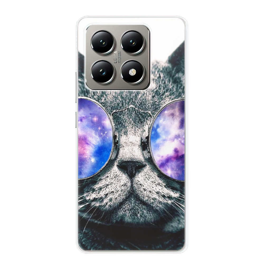 Odolné silikónové puzdro iSaprio - Galaxy Cat - Xiaomi 14T Pro