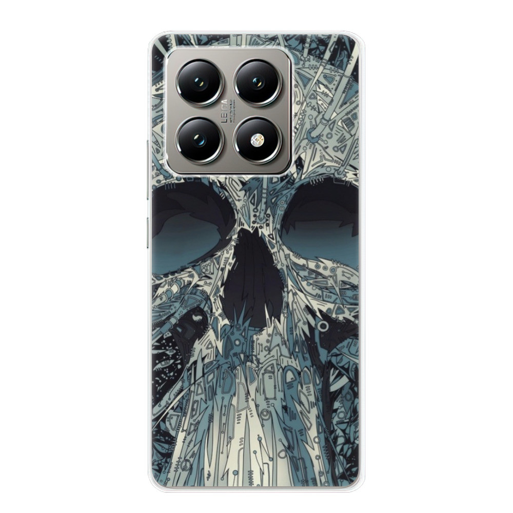 Odolné silikónové puzdro iSaprio - Abstract Skull - Xiaomi 14T Pro