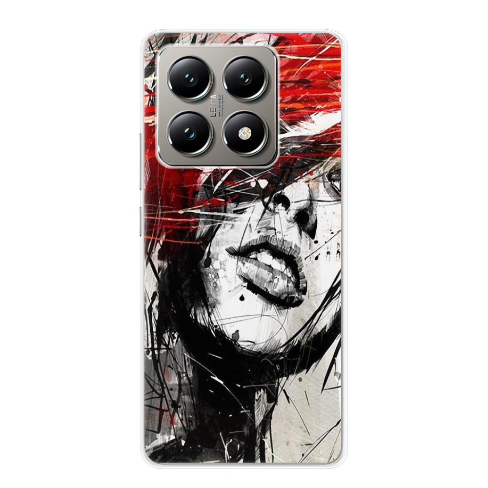 Odolné silikónové puzdro iSaprio - Sketch Face - Xiaomi 14T Pro