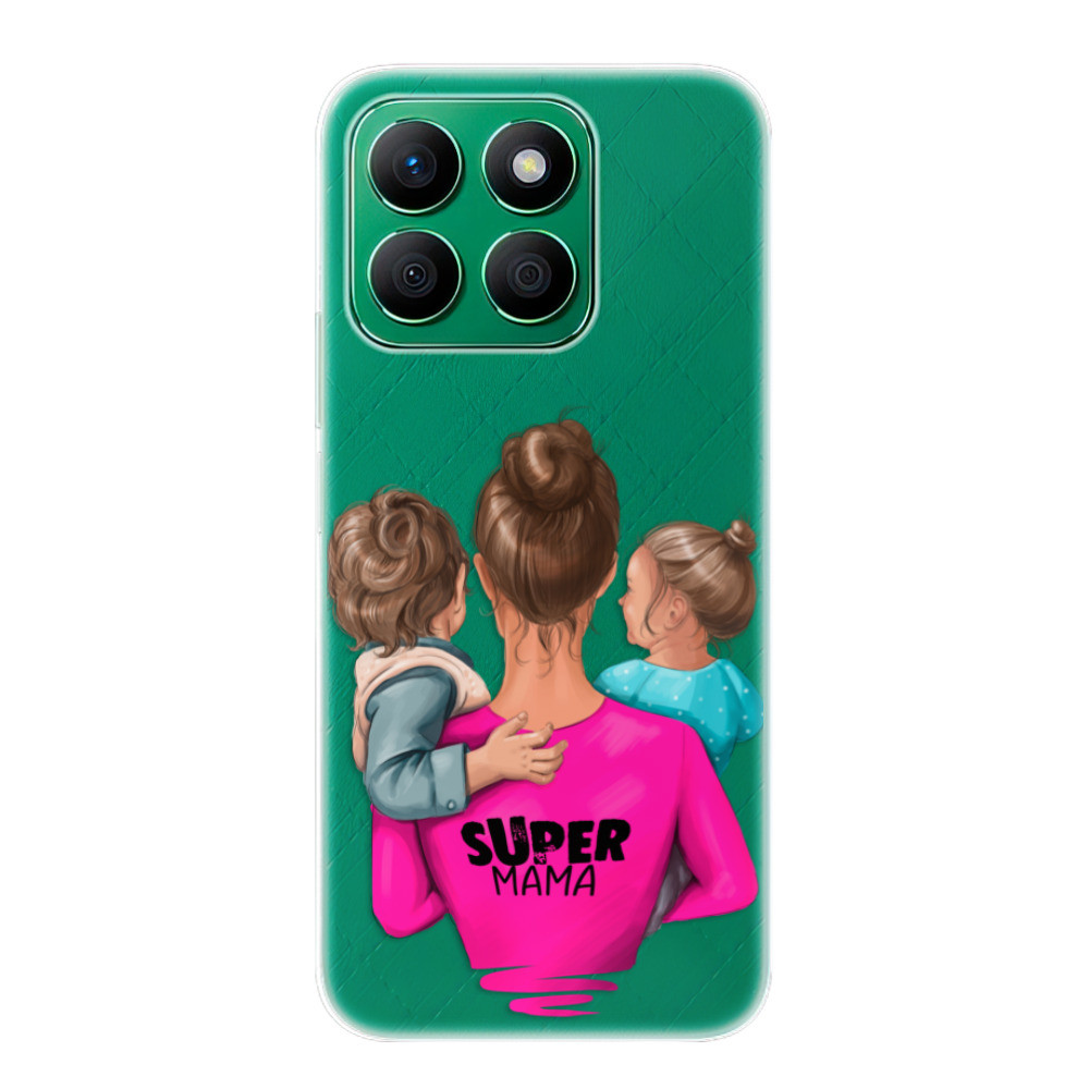 Odolné silikónové puzdro iSaprio - Super Mama - Boy and Girl - Honor X8b